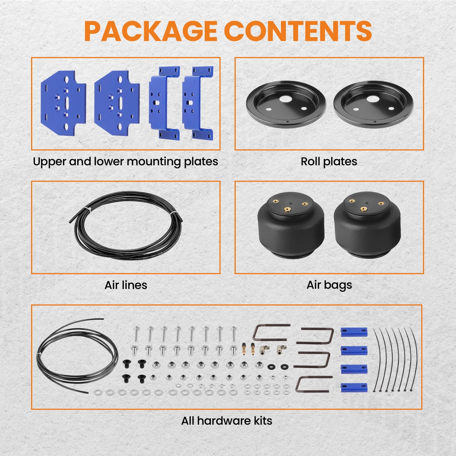 Rear Air Helper Spring Bag Leveling Kit for Toyota Tundra (2008–2014) 5000 lbs