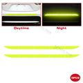 Glow-In-The-Dark Fluorescent Green Rear Trunk Safety Decal Strips Kit for Auto (2010–2020)