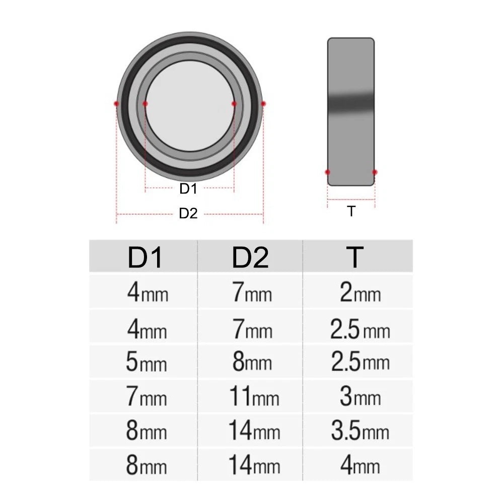 Fishing Reel Ball Bearings for High-Speed Repair Tool (Stainless)