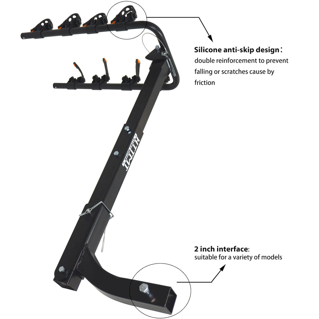 4 Bike Rack Bicycle Carrier for Car Truck SUV (2" Receiver)