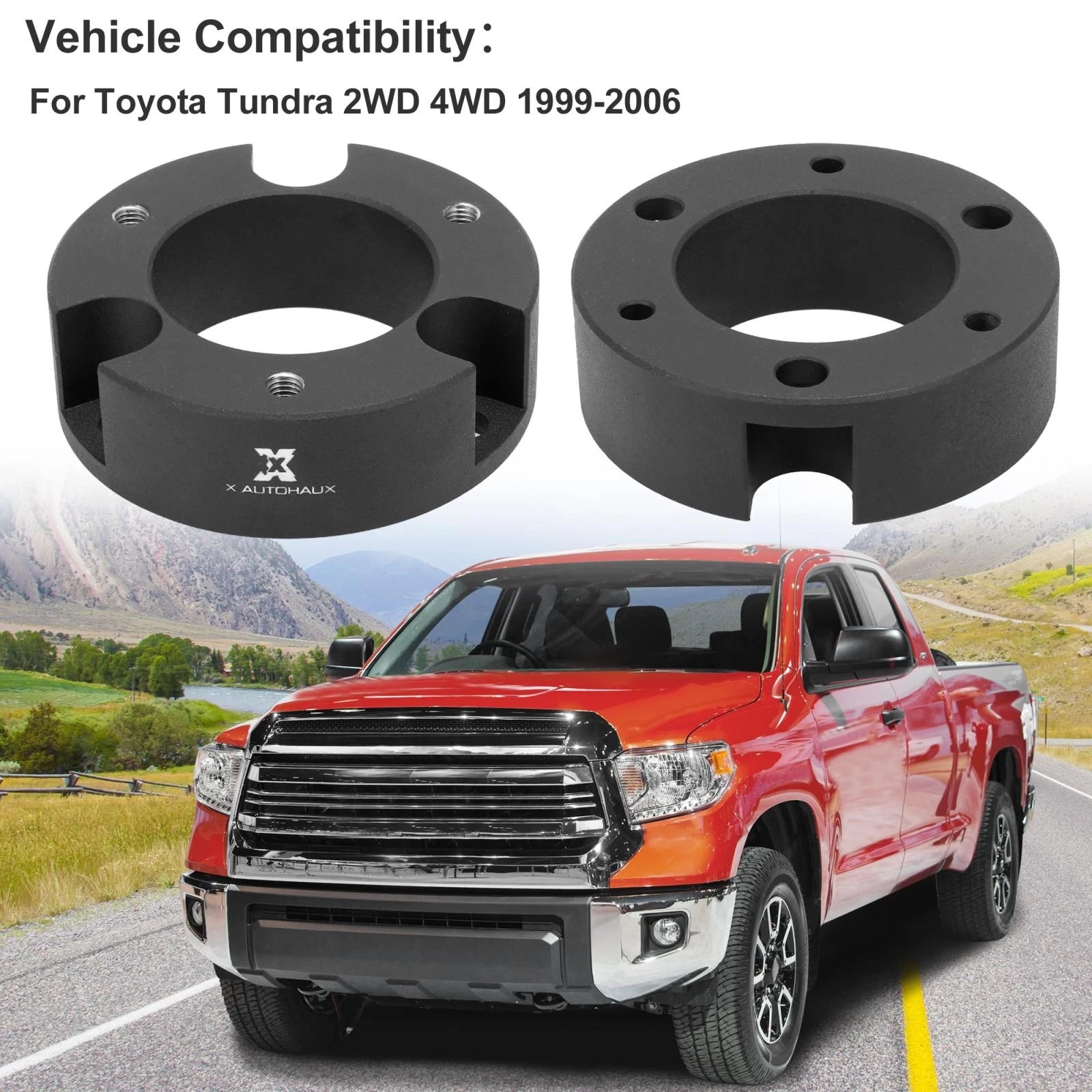 3 Inch Front Leveling Lift Spacers Kit for Toyota Tundra (1999–2006)