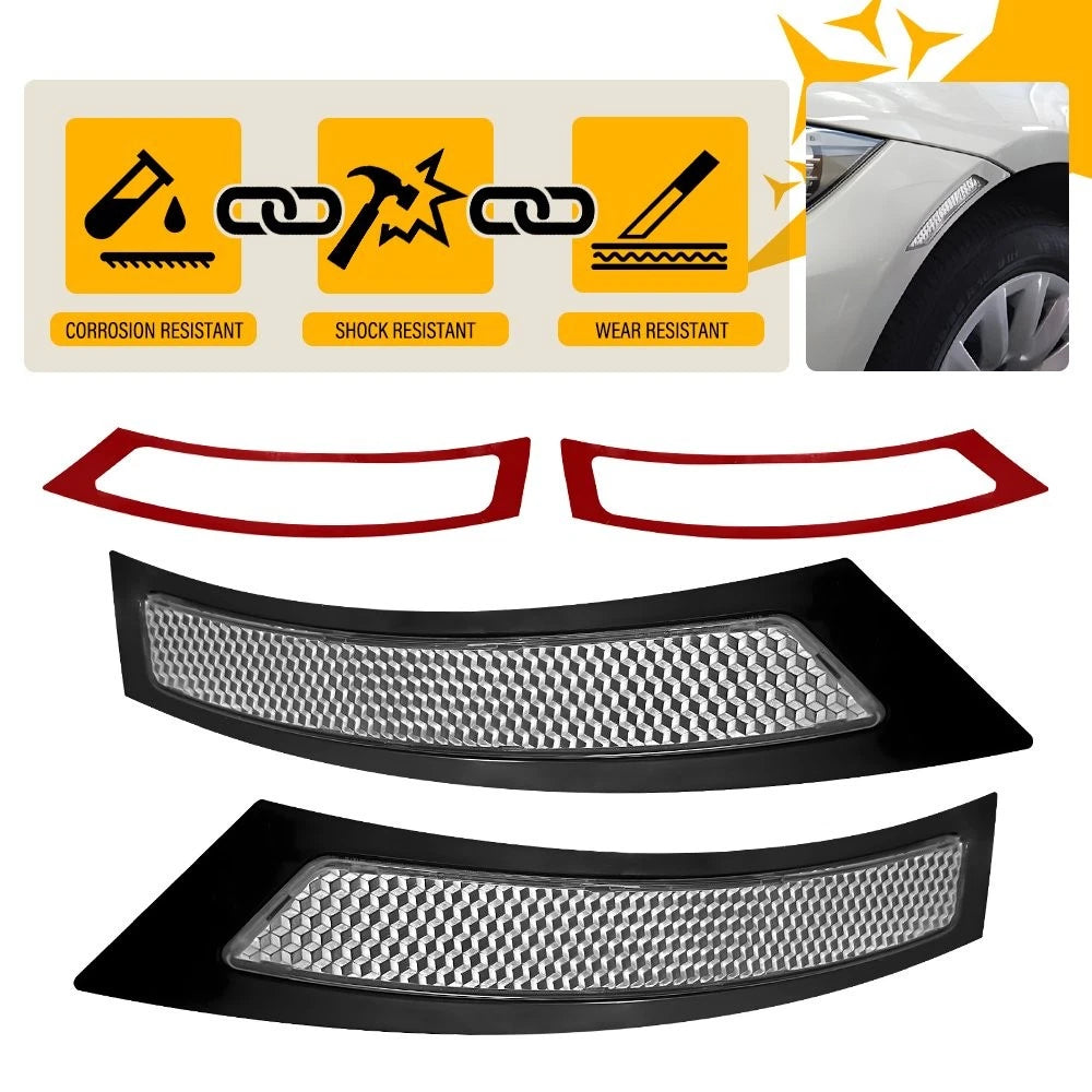 2X Clear Bumper Reflector Side Marker Light for BMW 3 Series E92 E93 (2007–2013)