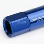 20 PCS Open End M12x1.5 60mm Tall Blue Aluminum Lug Nuts for JDM Vehicles