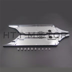 Set of 2 Billet Chrome Saddlebag Latch Covers for Harley Touring (1993–2013)