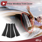 Set of 4 Car Door Pillar Window Trim for Toyota Alphard (2015–2023) Black