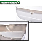 Chrome Front Grille and Headlight Trim Bezel Set for Ford Bronco F150 (1992–1996)