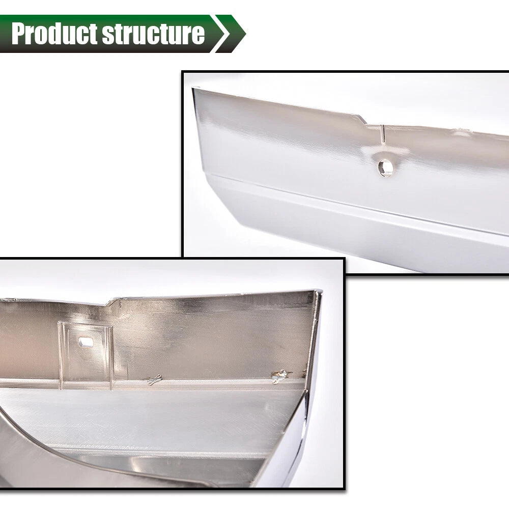 Chrome Front Grille and Headlight Trim Bezel Set for Ford Bronco F150 (1992–1996)