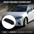 Dashboard Cover Mat for Lexus CT 200H (2011-2019) Sun Protector Pad Black Red