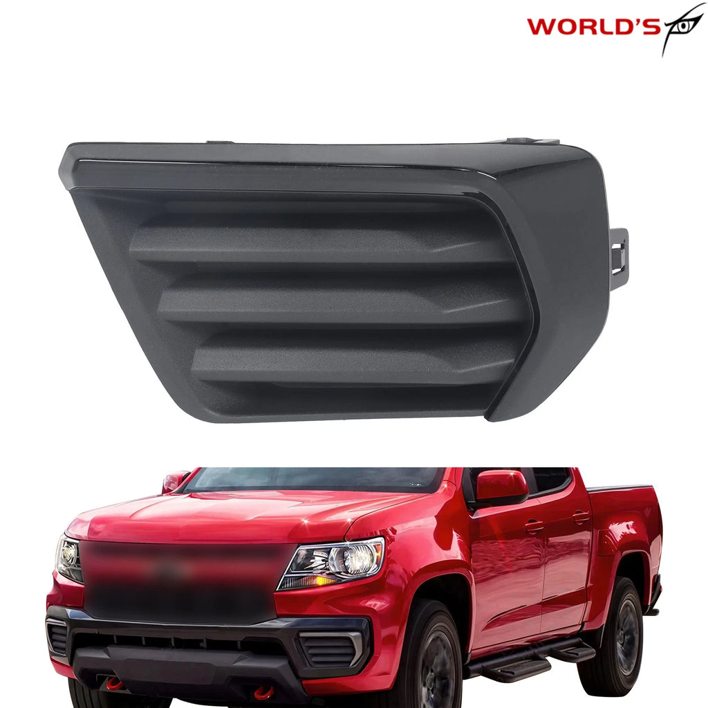 Front Driver Side Fog Light Cover for Chevrolet Colorado (2021–2022) Black Trim