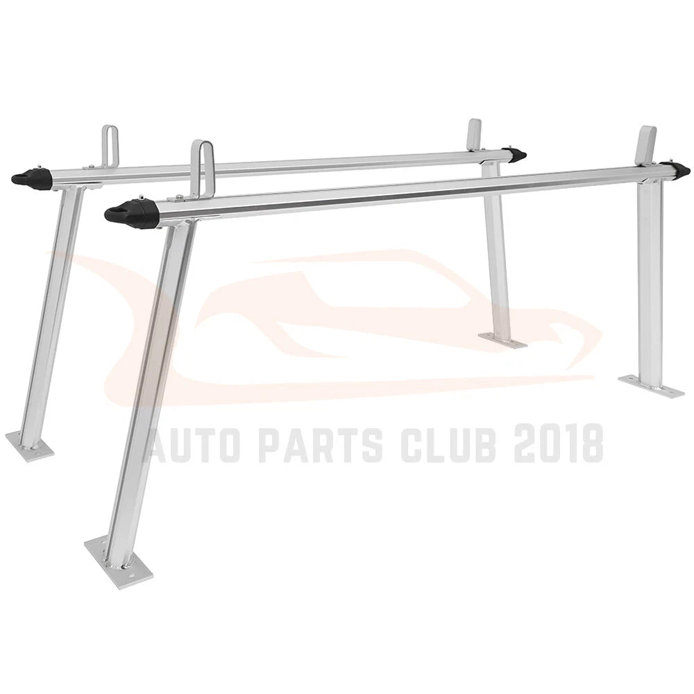71" Silver Aluminum Ladder Rack for Pickup Truck (Fits Most Models)