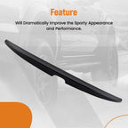 Rear Spoiler Wing for Honda Accord 4Dr (2008–2012) ABS Black Factory Style