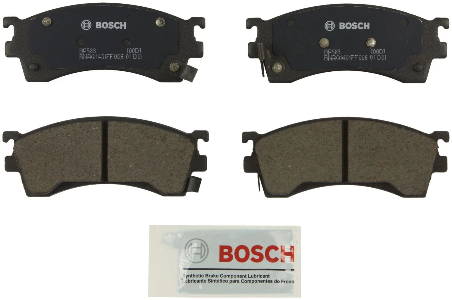 Bosch Front QuietCast Brake Pads w/ Hardware for