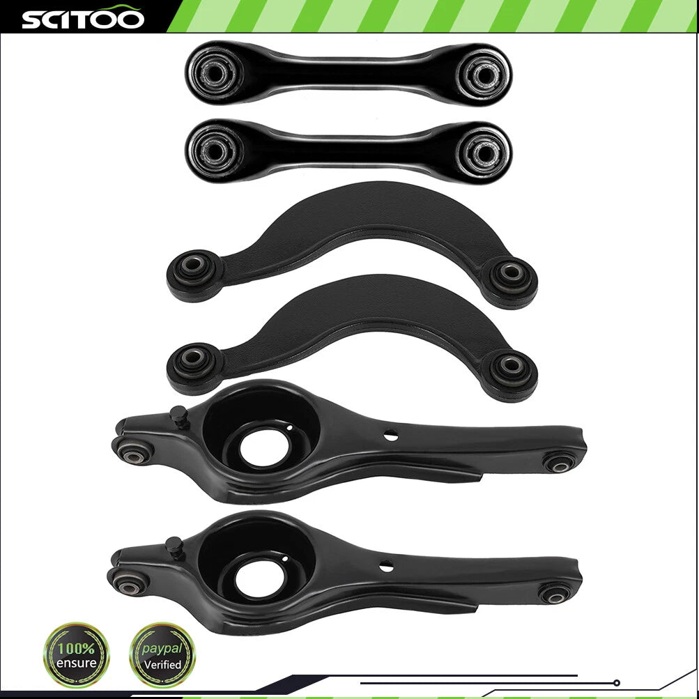 Set of 6 Rear Lower Control Arms for Ford Focus Sedan (2000–2006)
