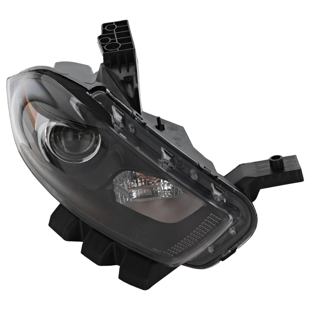 Halogen Headlight Set for Dodge Dart (2013–2016) w/Black Trim, Left+Right