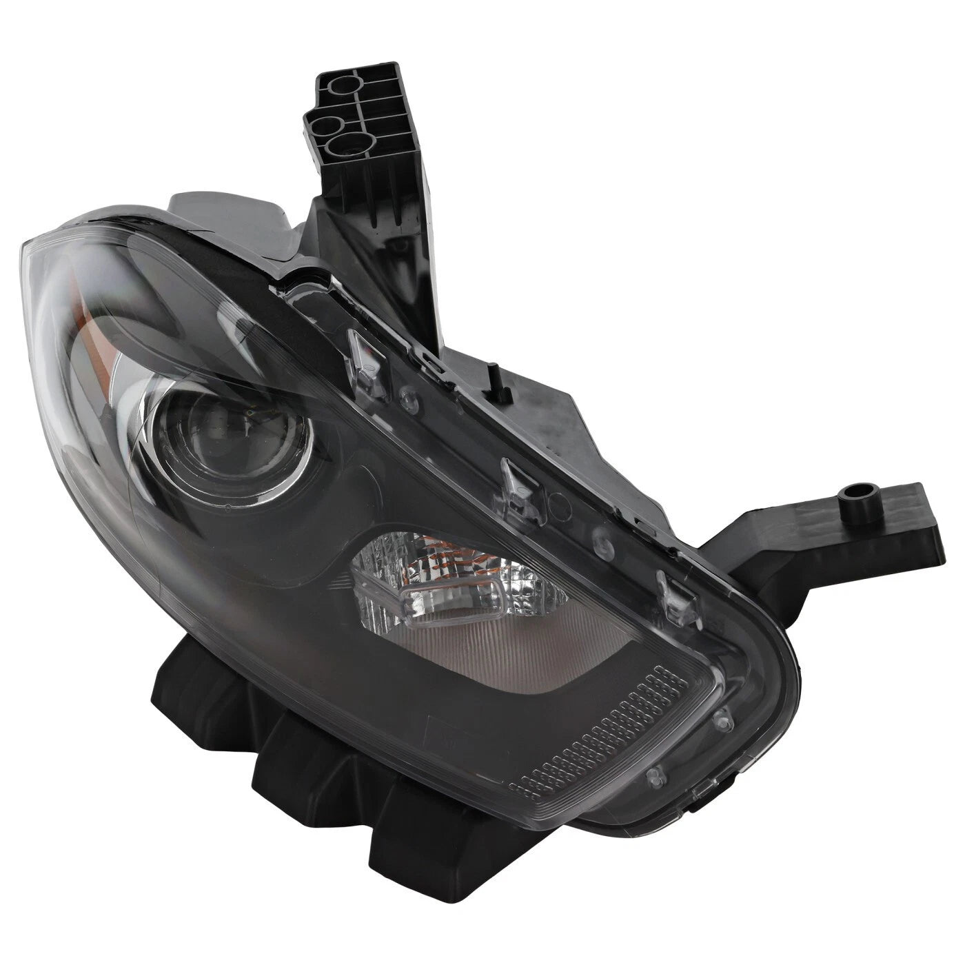 Halogen Headlight Set for Dodge Dart (2013–2016) w/Black Trim, Left+Right
