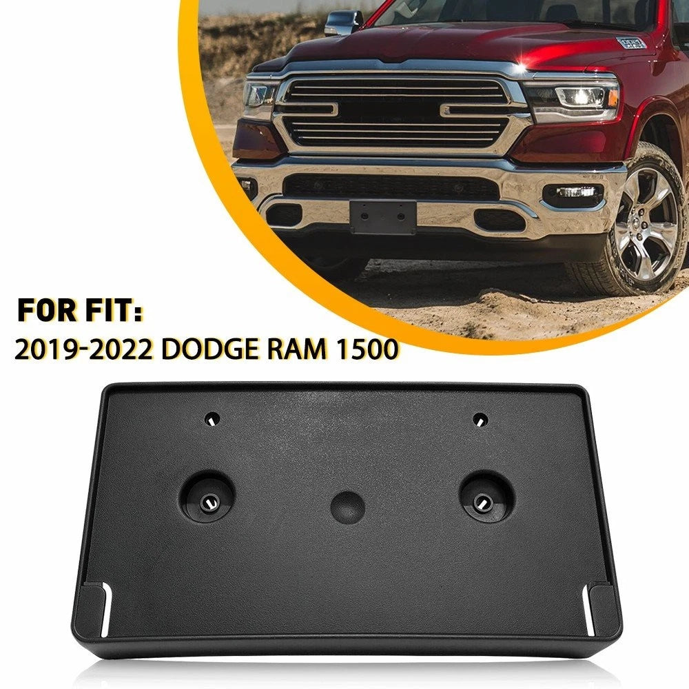 CH1068151 Front Bumper License Plate Bracket for Dodge Ram 1500 (2019–2022)