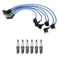 NGK 8mm Wire Set & Denso Spark Plug Kit for Mazda B3000 (1994–2006)
