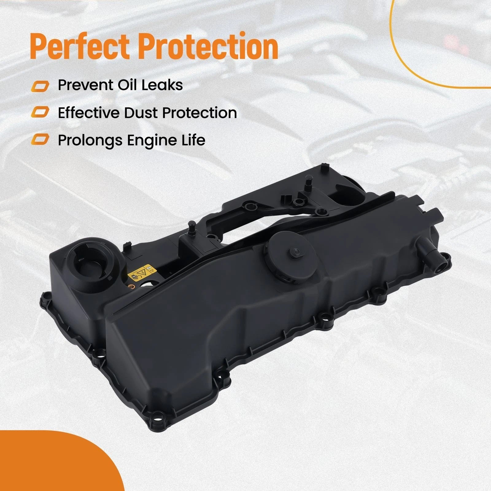 Engine Valve Cover w/ Gasket for BMW E60 520i, 520Li, X1 E84 (2007–2015) 11128645888