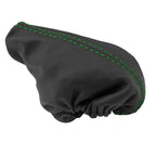 E Brake Boot Cover for Nissan Frontier (2005–2019) Green Stitch PVC Leather