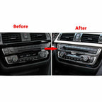 Carbon Fiber Interior Media AC Control Panel Trim for BMW 3 4 Series (F30)