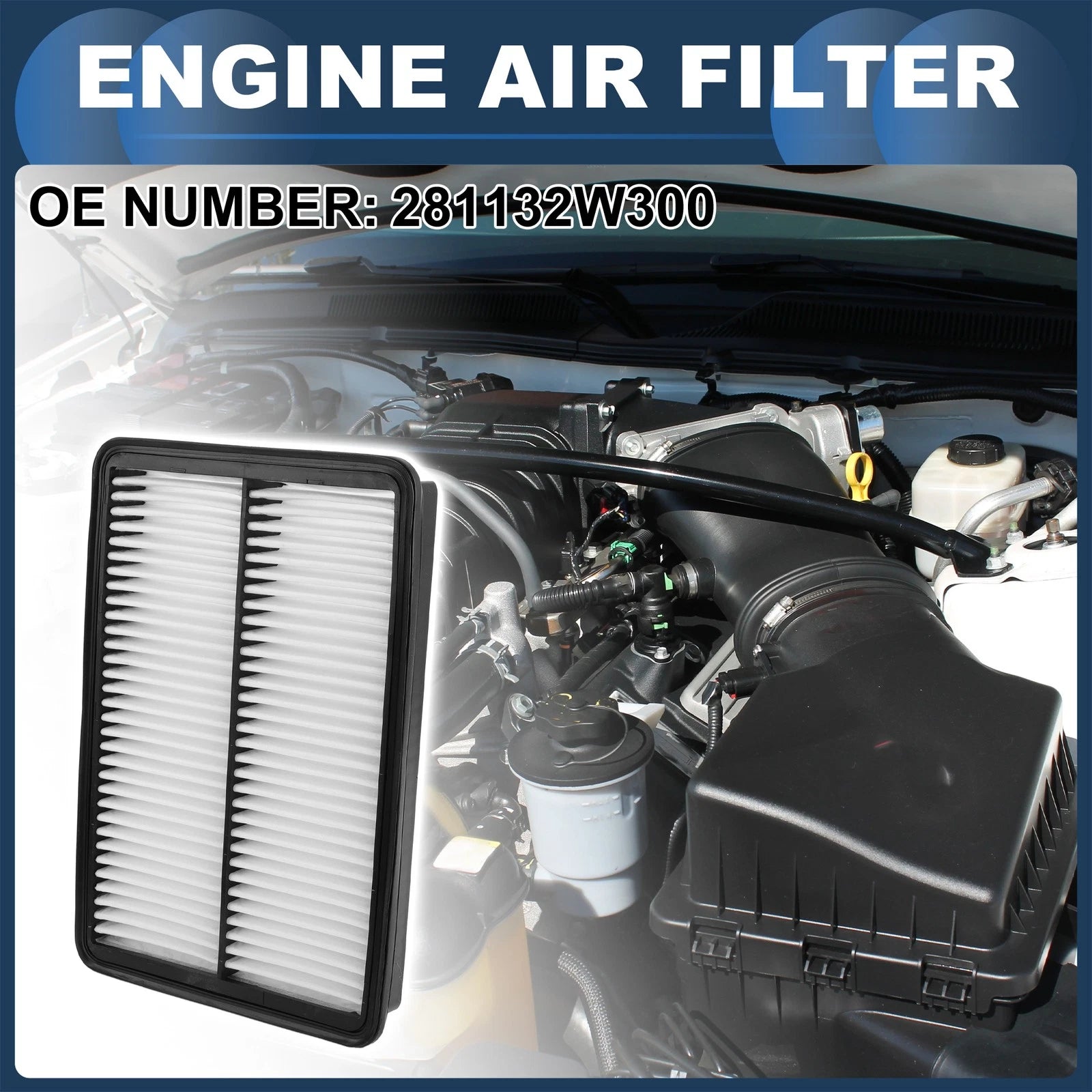Car Engine Air Filter No. 281132W300 for Hyundai Santa Fe Sport (2013–2017)