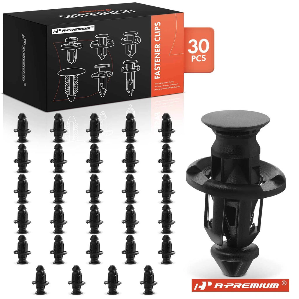 Front Clip Lower Fender Panel Bracket Fastener for Toyota (10mm) (30 Pcs)