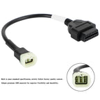 OBD2 6 Pin Diagnostic Plug Adapter for Kawasaki Motorcycle (T9)