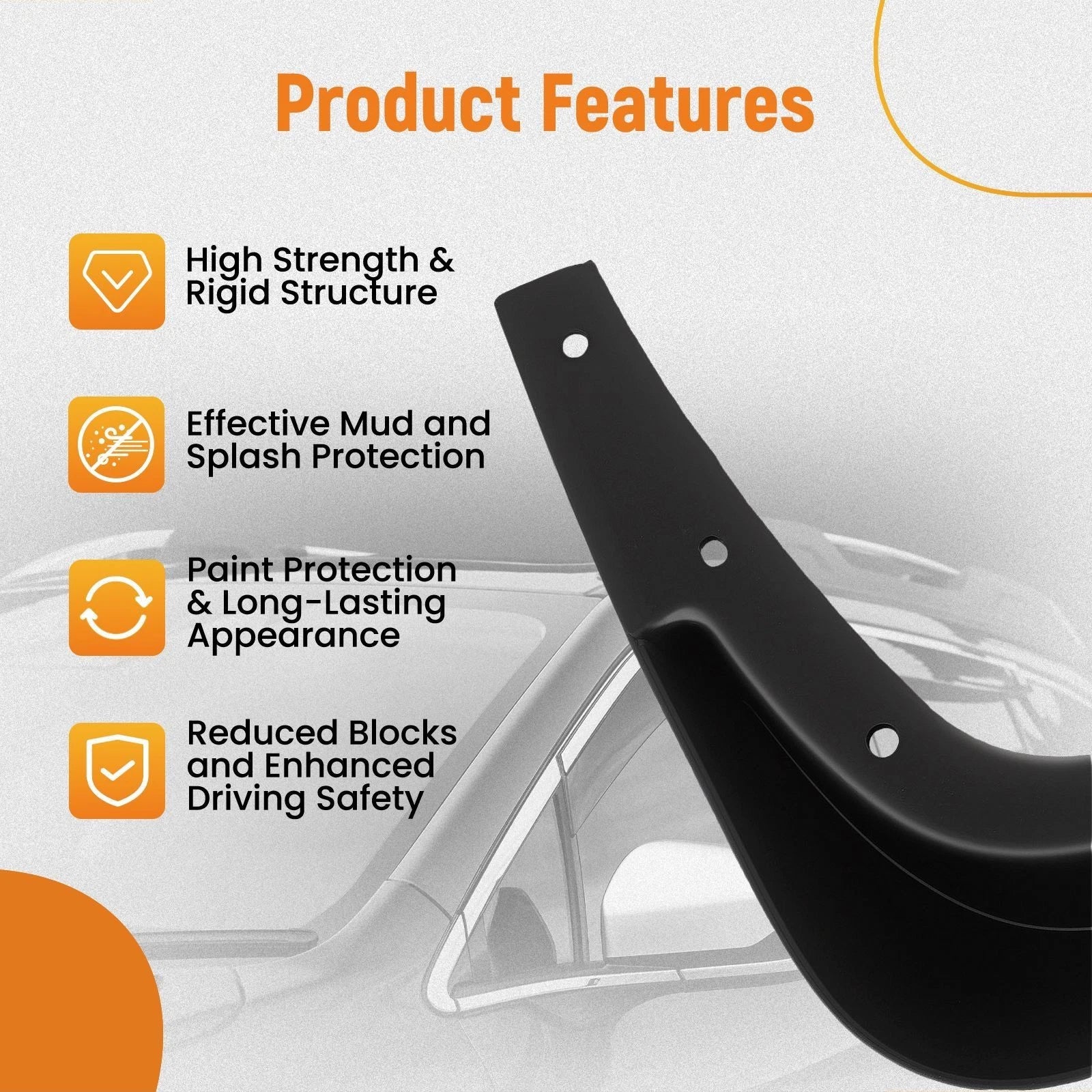 Mudguards Fender Set for Toyota Highlander/Hybrid (2002–2006) 76626-48020