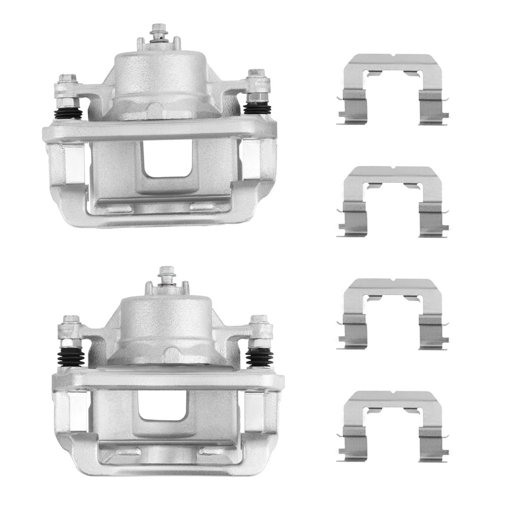 Front Pair (2) Brake Caliper w/ Bracket for Hyundai Santa Fe (2010–2012) 19-B6463