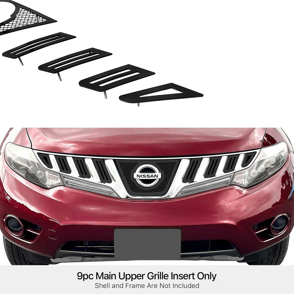 Stainless Black Mesh Grille Insert for Nissan Murano (2009-2010)