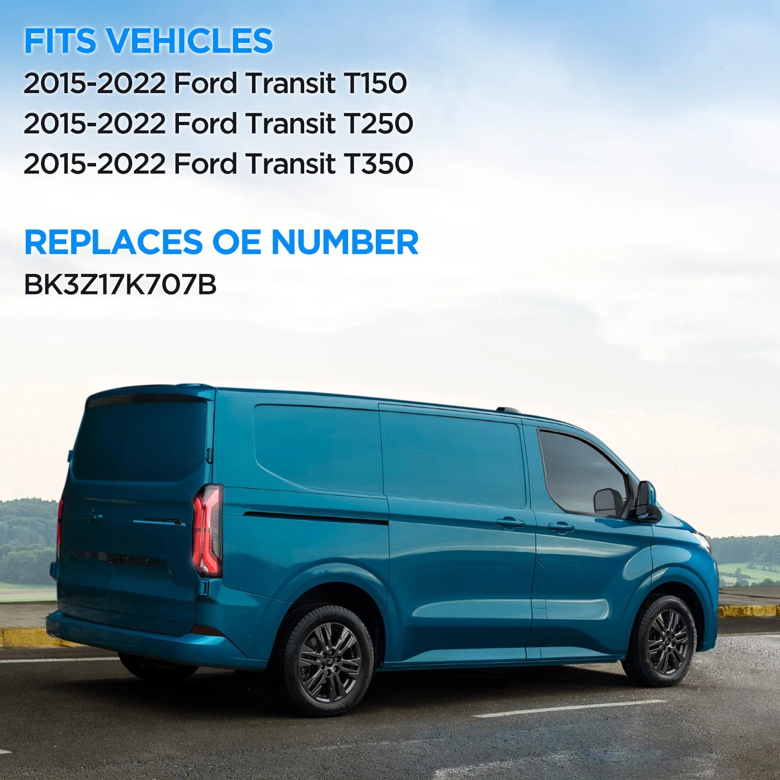 Right Lower Mirror Glass for Ford Transit (2015-2022)