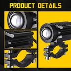 Pair LED Motorcycle Headlights for Make Model