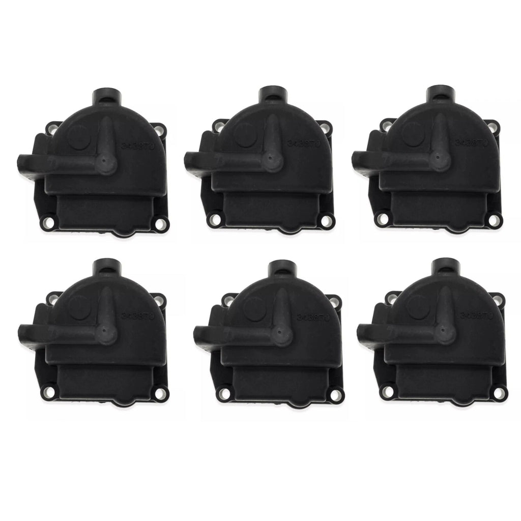 6 Carburetor Float Chamber Bowls for Johnson/Evinrude 90-175hp (1990–1999) 766418
