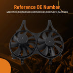 Dual Cooling Fan for Mercedes-Benz E420 E430 (1997–2002) 0015003893 240W