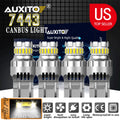 Set of 4 LED White 6500K Reverse Turn Signal Bulbs for Make Model (YYYY–YYYY)
