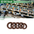 Set of 5 Oil Seals FKM Rubber 28x42x10mm for High Pressure