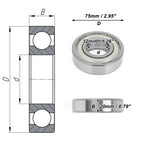 Deep Groove Ball Bearing 32x75x20mm for Scooter Skateboard (P5)
