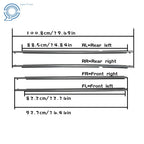 Window Weatherstrip Moulding Trim Seal Belt Chrome for Toyota RAV4 (2013–2018)