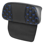 Razor Chopped Trunk Backrest Pad for Harley Touring (2014–Present) Black Blue