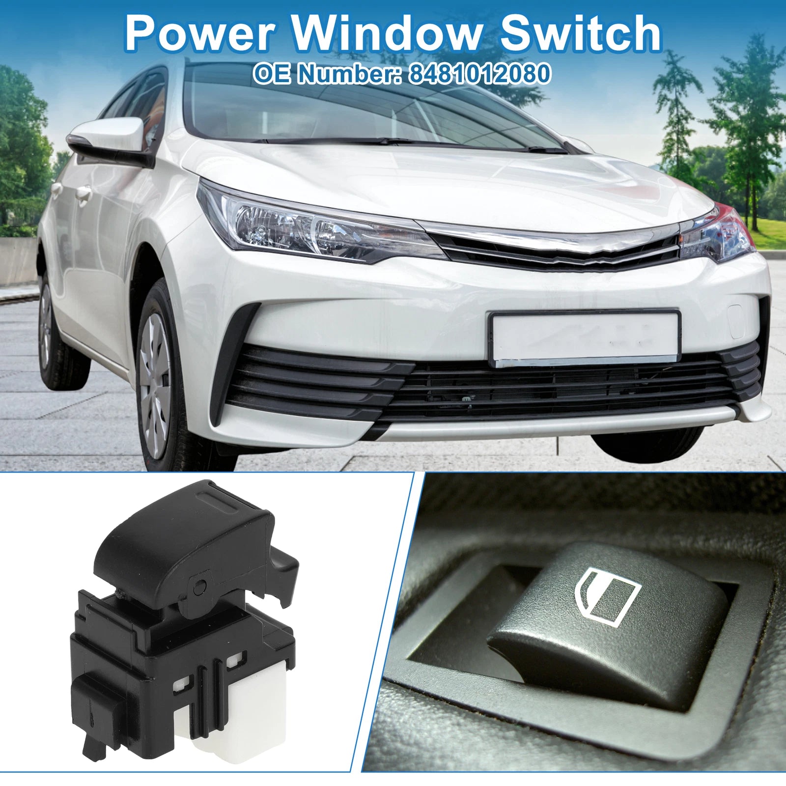 Power Window Switch for Toyota Camry Corolla RAV4 (No. 8481012080)