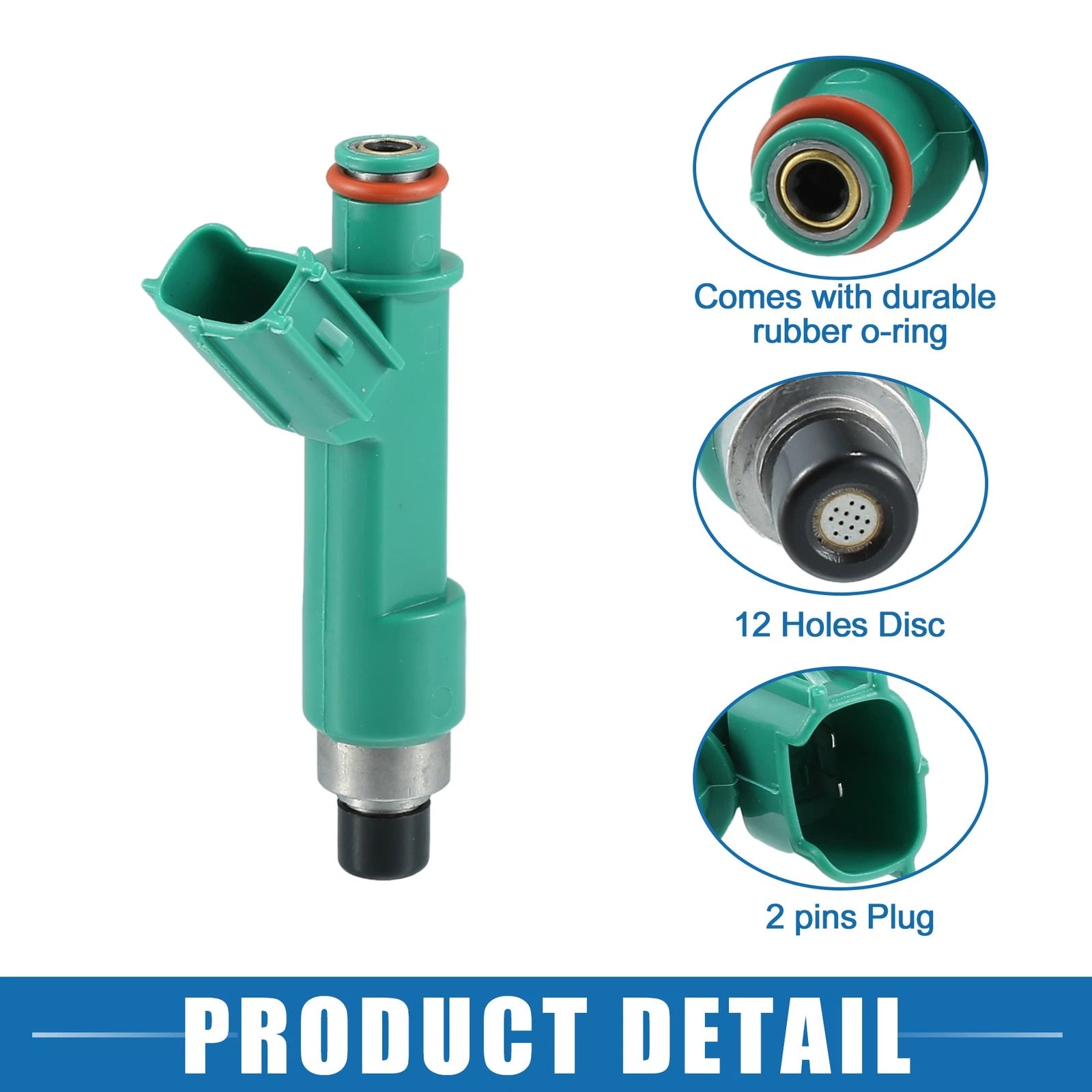 Set of 4 Fuel Injectors No.23209-0H030 for Toyota Camry (2004–2009) 2.4L