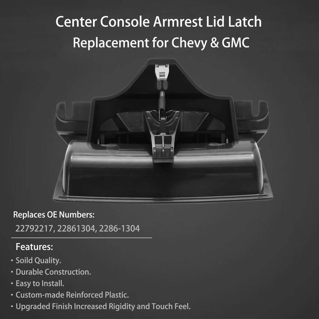 Center Console Latch Handle for Chevy Suburban Tahoe GMC Sierra Yukon (2014–2020)