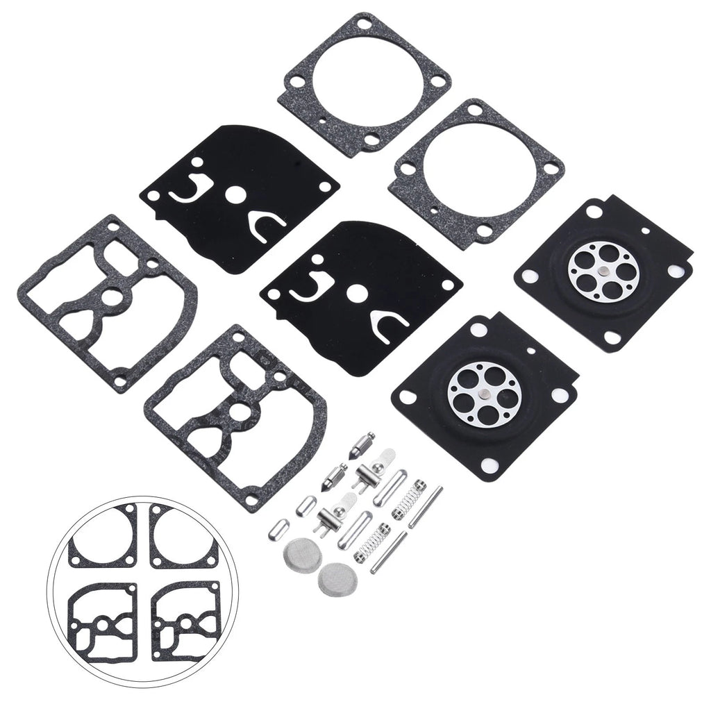 Set of 4 Carburettor Rebuild Kits C1Q-S119B C1Q-S120 C1Q-S121 C1Q-S121A for Chainsaws