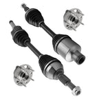 4X Front CV Axle Shaft + Wheel Hub for Chevrolet Equinox GMC Terrain (2010–2016)