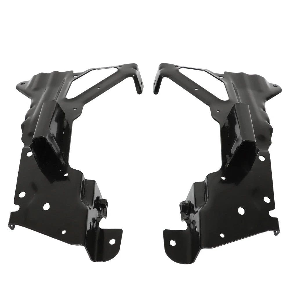Set of 2 Black Front Bumper Inner Side Brackets for Chevrolet Silverado 1500 (2016–2018)
