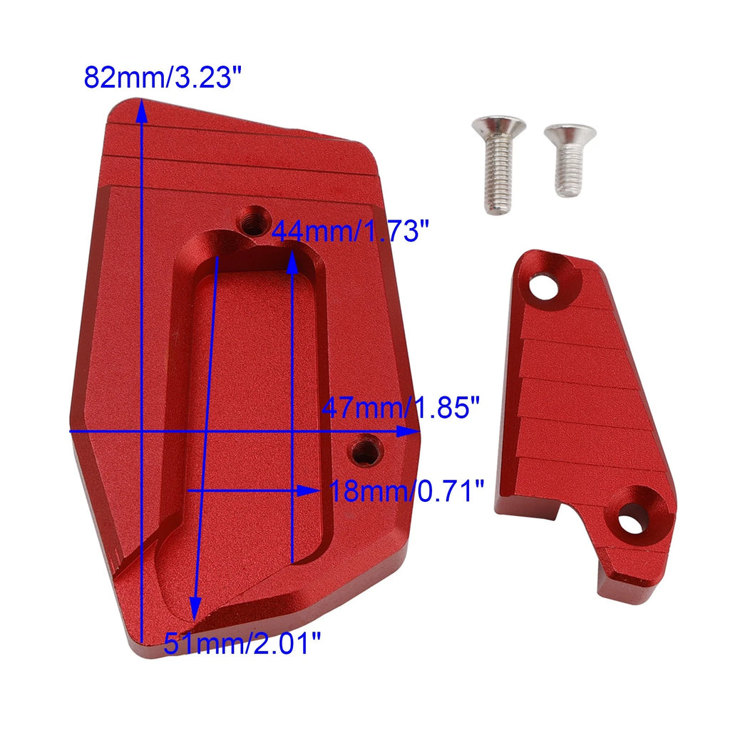 Brake Foot Pedal Enlarger Pad for BMW K1600GA (2018–2025) Red