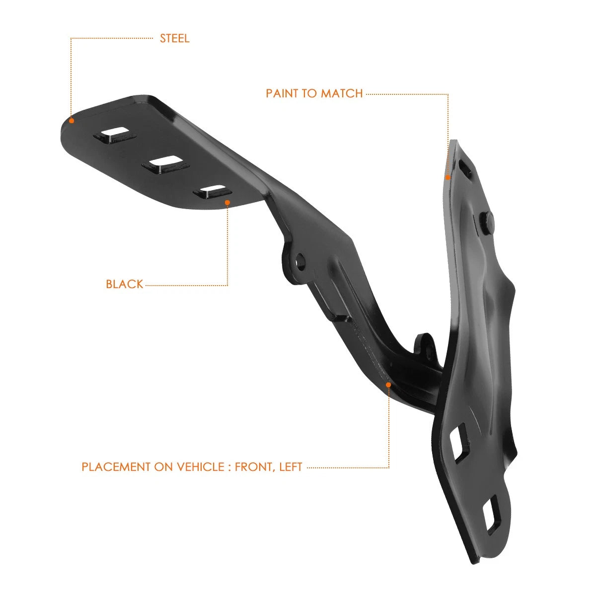 Left Driver Side Steel Engine Hood Hinge for Ford Focus Escape MKC (2012–2018)