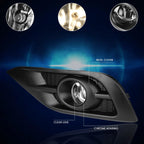 Left Driver Side Headlight Lamp for Honda Pilot (2009–2011) Chrome/Amber
