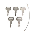 Set of 5 Ignition Keys #S450 for JCB Excavator (KHR20070)