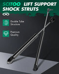 2 Rear Window & 2 Hood Lift Supports Gas Struts for Jeep Grand Cherokee (1999–2004)